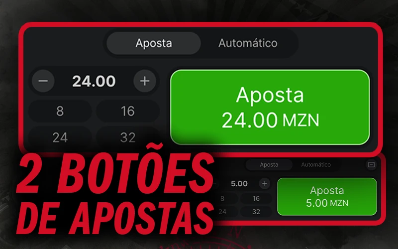 Aproveite o estilo 2 botões de apostas para jogar Aviator no Betika e faça apostas duplas.