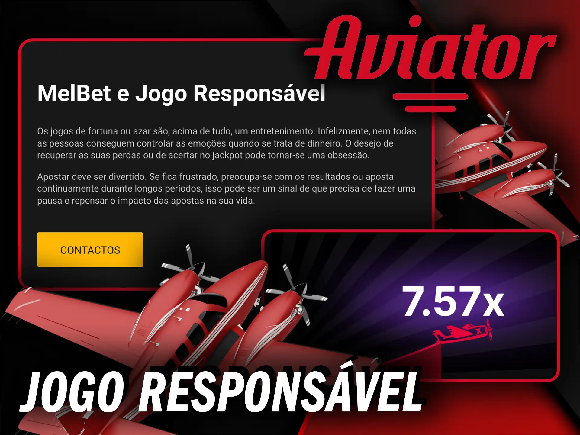 Jogue de forma responsável e mantenha a diversão no Aviator.