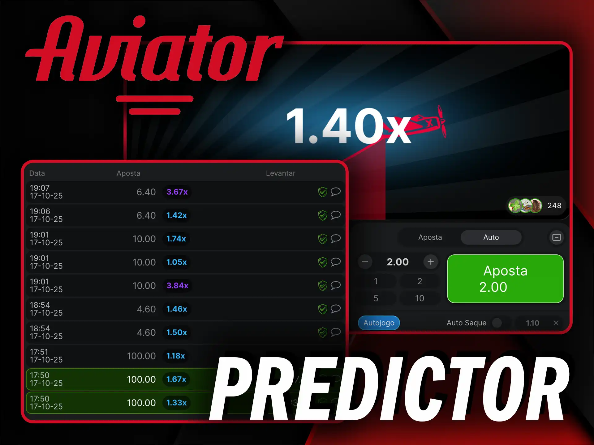 Consiga o predictor do Aviator para jogadores de Moçambique e aumente suas chances de vitória.