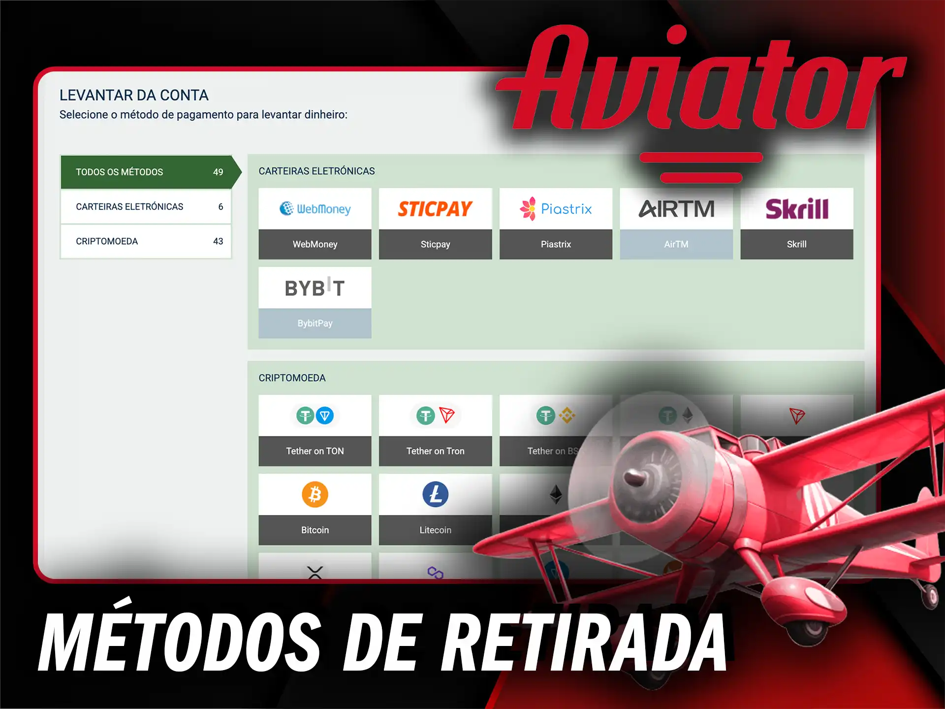 Explore os métodos de retirada em Moçambique para sacar seus lucros do jogo Aviator.