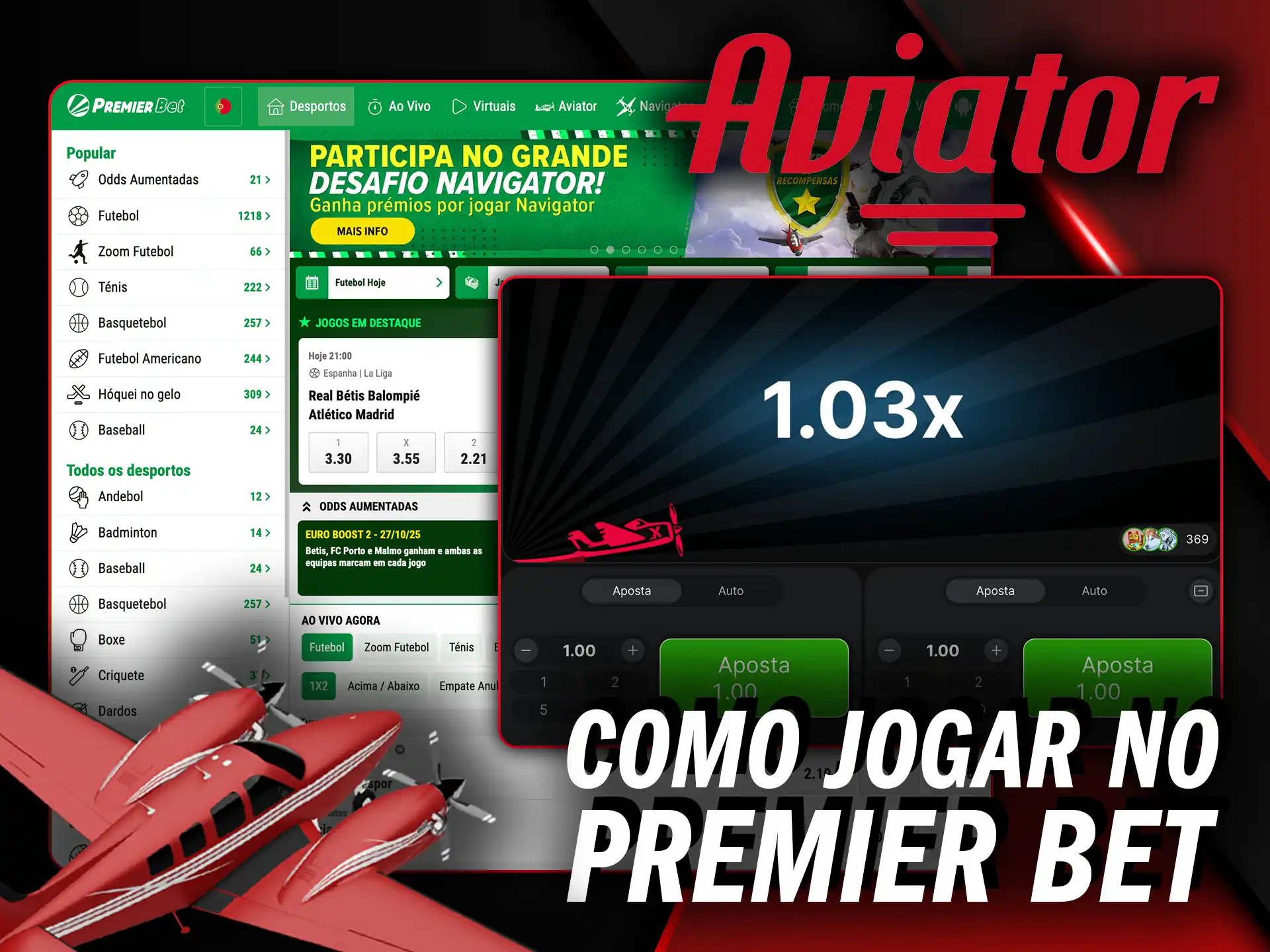 Aprenda como jogar Aviator no Premier Bet e decole para altos multiplicadores.